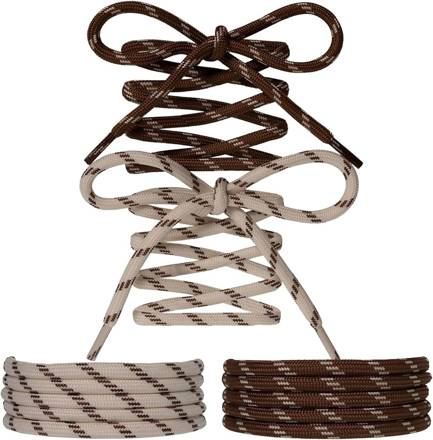 Paracord Shoe Laces Round Rope Shoelaces Multi Color Cord Shoe Strings for Sneakers Boots | Amazon (US)
