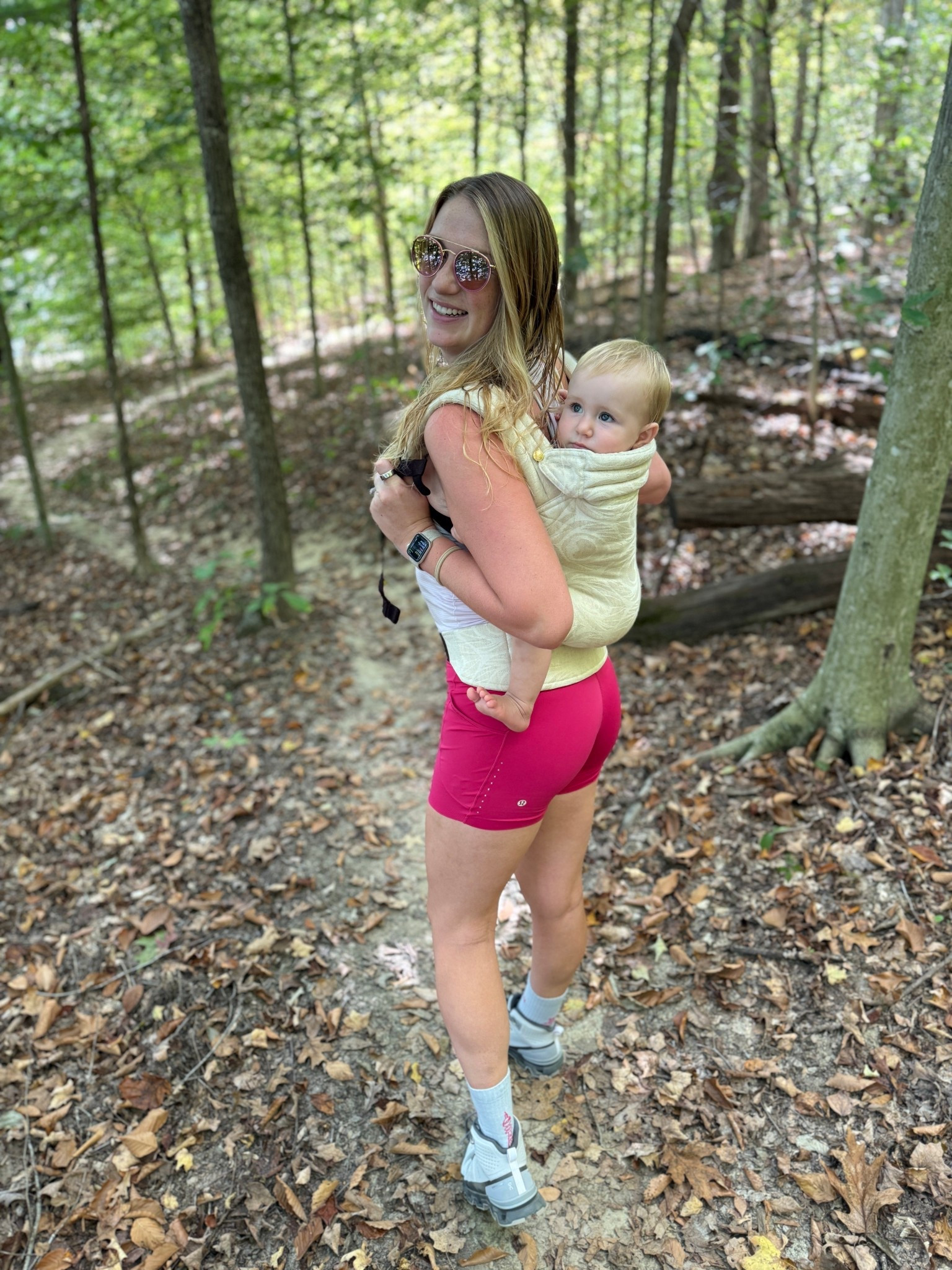 Hiking with baby :)

Love these lululemon shorts and they’re on sale! The pockets are clutch! And these hiking boots are so comfy, run TTS

#LTKActive #LTKBaby