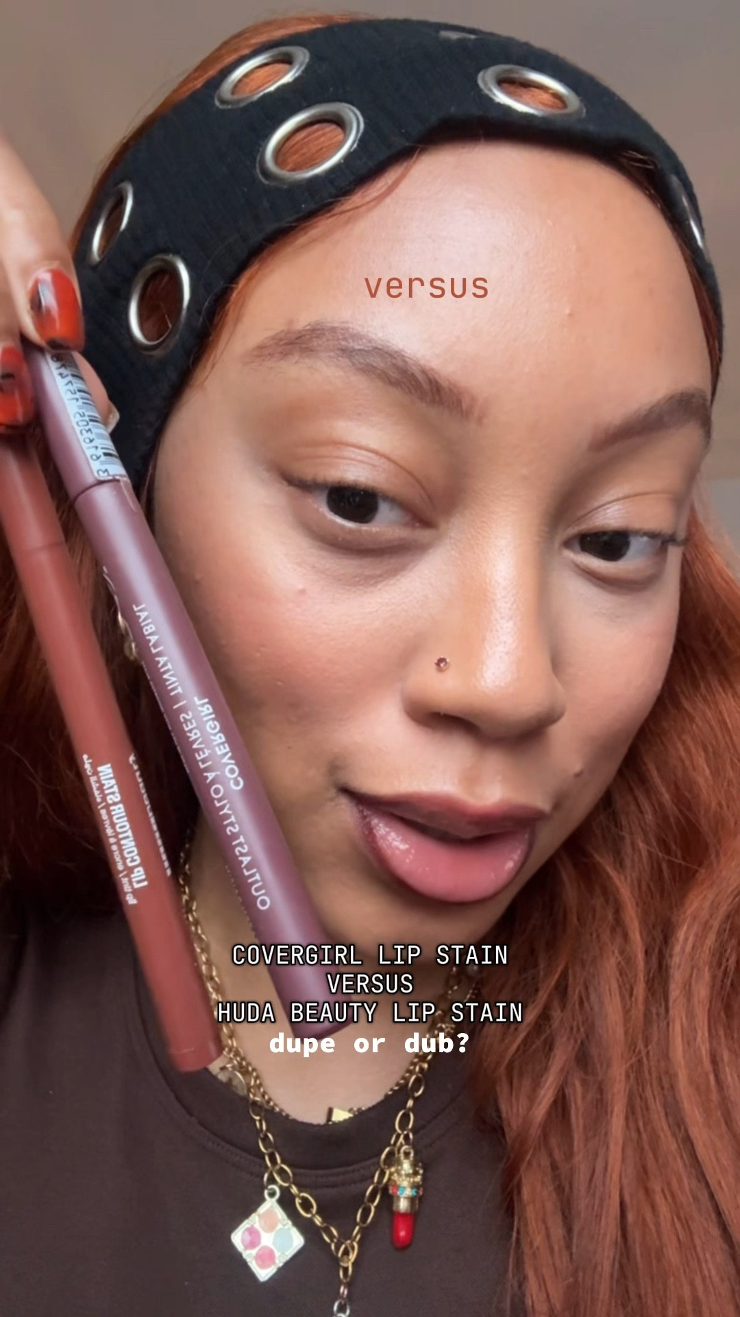 
BATTLE OF THE LIP STAINS 💋✨

COVERGIRL OUTLAST VERSUS HUDA  LIP CONTOUR STAIN 


COVERGIRL
- $8-11 
- claimed to be transfer proof 
- range is primarily warm toned
- cons > not many options for dark skin

HUDA:
- $25 at Sephora and on hudabeauty.com 
- claims 12 hour wear & transfer proof
- wider & more inclusive shade range 

fall brown lip combo, drugstore beauty, brown holiday lip combo 



#LTKgrwm #LTKFindsUnder50 #LTKBeauty