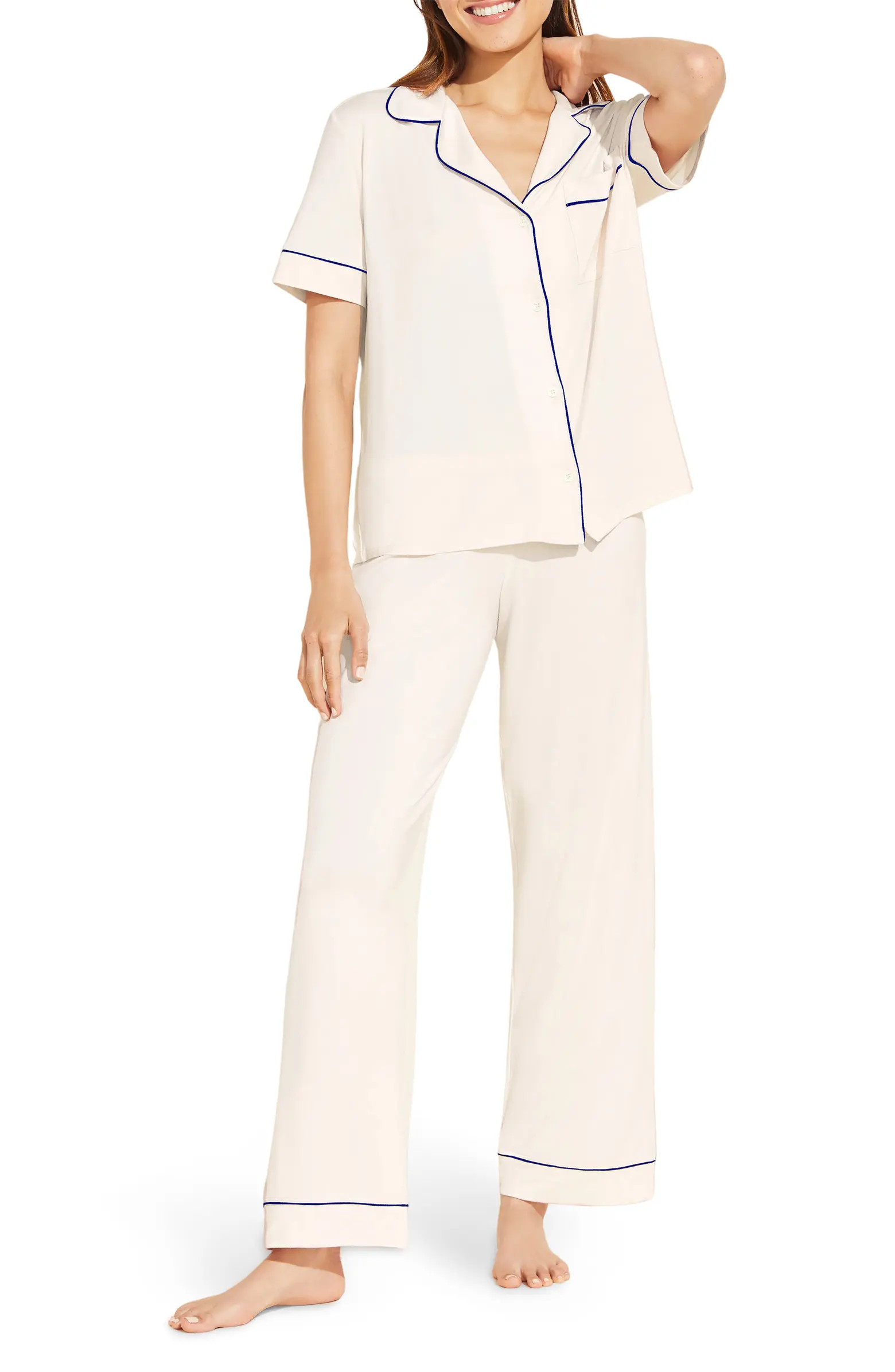 Gisele Short Sleeve Jersey Knit Pajamas | Nordstrom