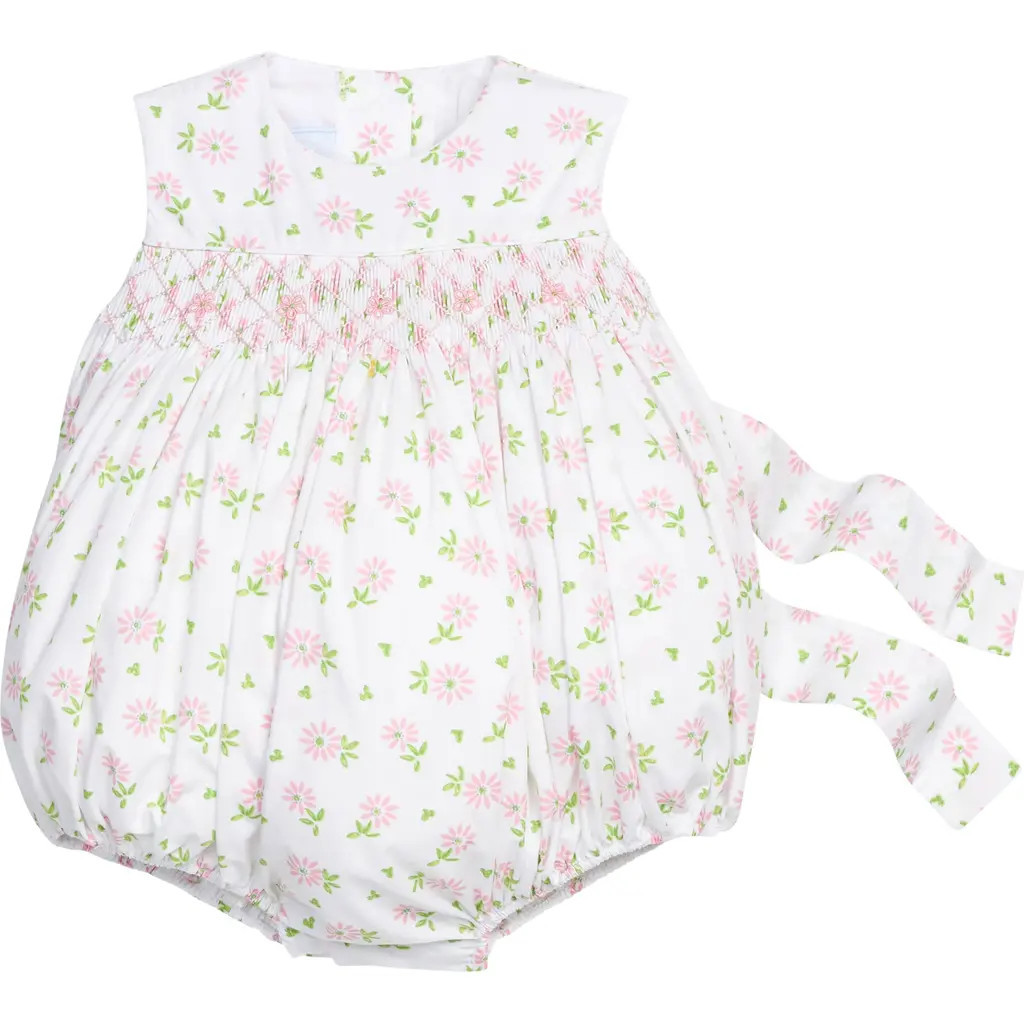 Little English Floral Simply Smocked Bubble in Meriwether Floral at Nordstrom, Size 9M | Nordstrom