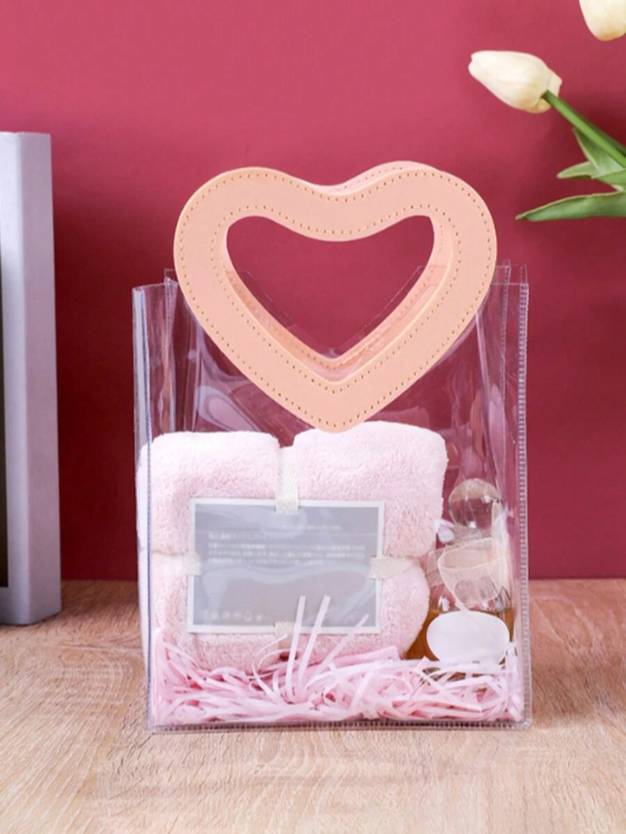 1pc PVC Gift Bags With Handles, Reusable Plastic Gift Packaging Tote Bags For Single, Bridesmaids... | SHEIN