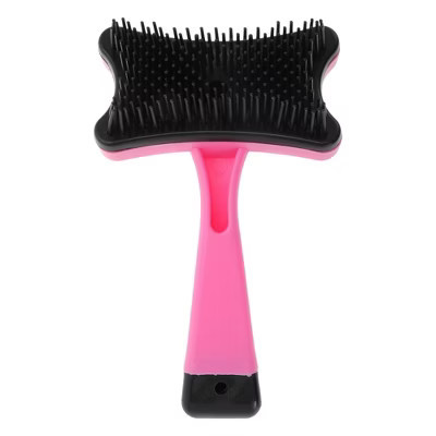 Unique Bargains Plastic Pet Cleaning Brush Rose Red | Target