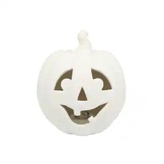 6.5" DIY LED Smiling Jack-O-Lantern Ceramic Accent by Make Market® | Michaels | Michaels Stores