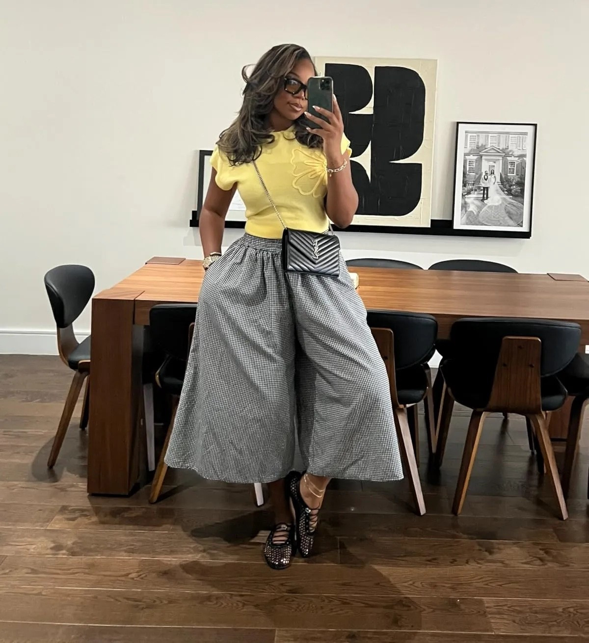 Chic Spring fit! I'm 5'9 • 200 lbs, wearing a medium top + XL pants

#LTKootd #LTKTall #LTKMidsize