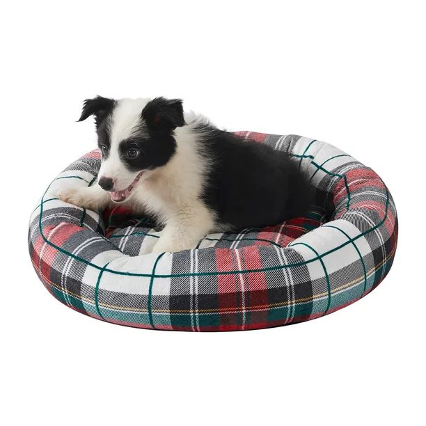 Levtex Home - Spencer Plaid - 23in x 14in x 6in - Pet Bed - Classic Plaid - Red, Green, Gold, Whi... | Walmart (US)