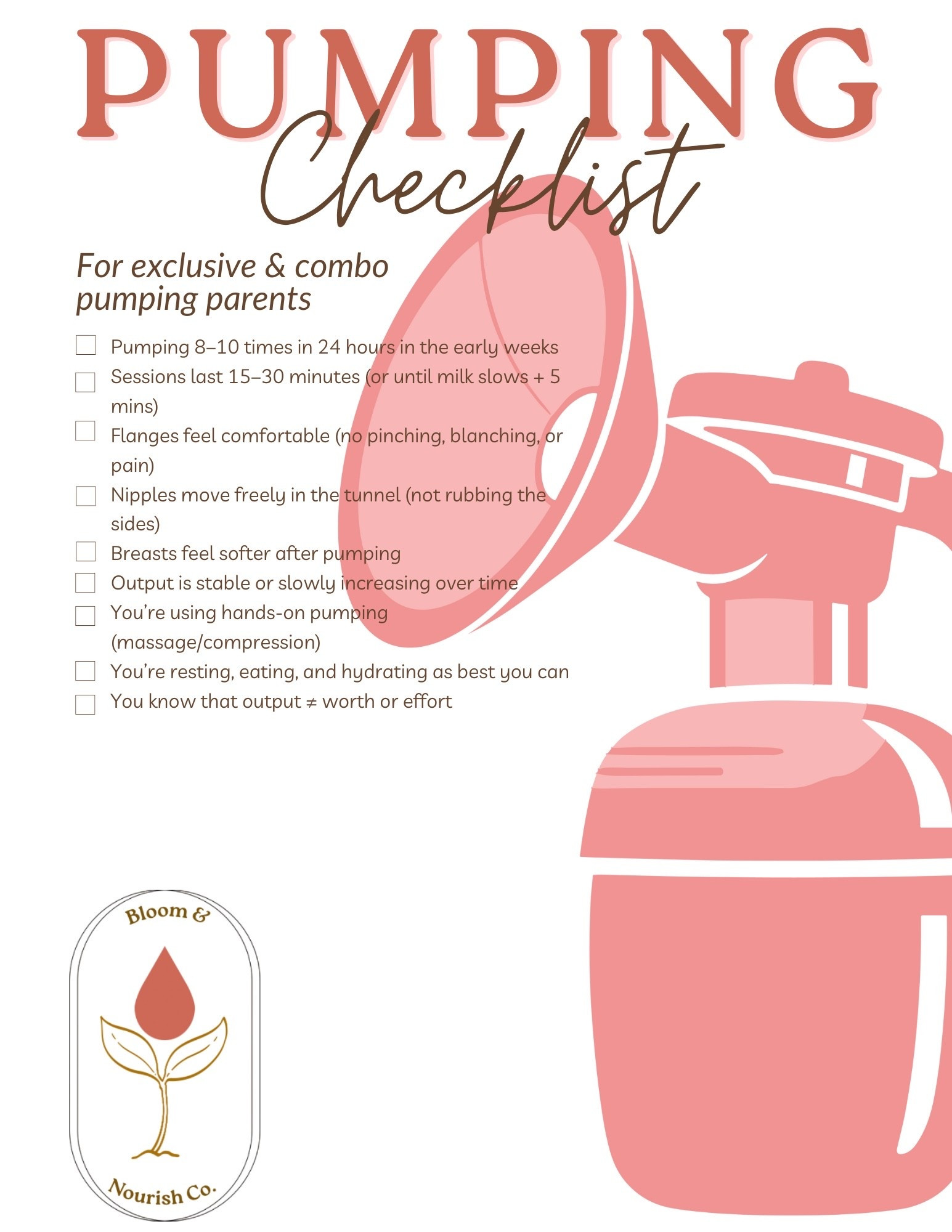 Pumping checklist for you to save for later 🥰

#LTKmomlife #LTKBaby #LTKKids
