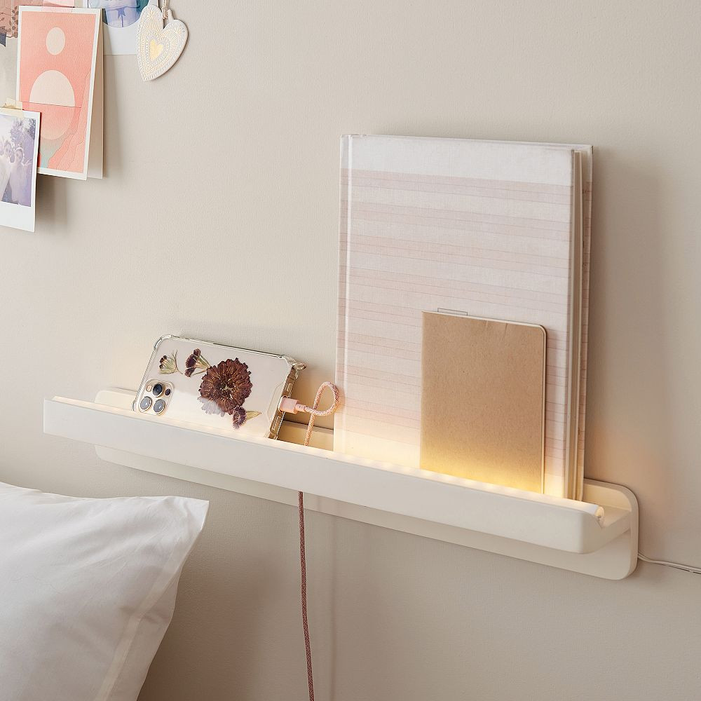 No Nails Light-Up Shelving (20") | Pottery Barn Teen