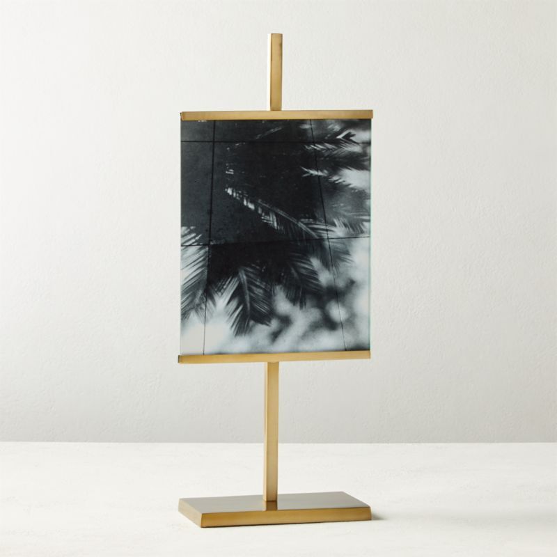 Rothko Brass Vertical Picture Frame 8"x10" + Reviews | CB2 | CB2
