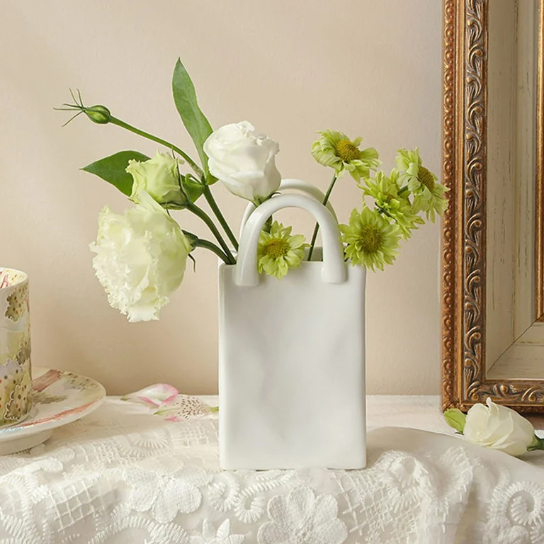 Handbag Vase Unique Purse Flower Handbags Plant Decor Ornaments Pen Holder Floral Arrangements Co... | Walmart (US)