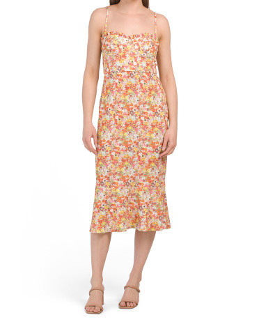 Sweetheart Floral Midi Dress | TJ Maxx