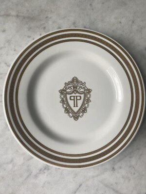 Vintage Plaza Hotel NYC Dinner Plate with Gilding Lamberton Restaurant Ware | eBay US