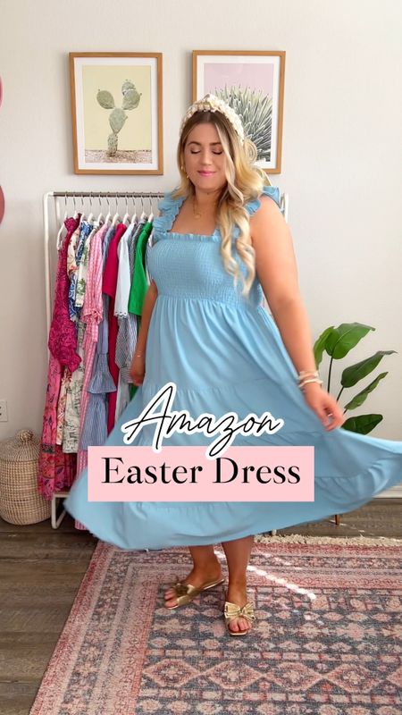 This baby blue dress is a look for way less and 20% off! It would be perfect for Easter 😍 

#LTKmidsize #LTKsalealert #LTKfindsunder50