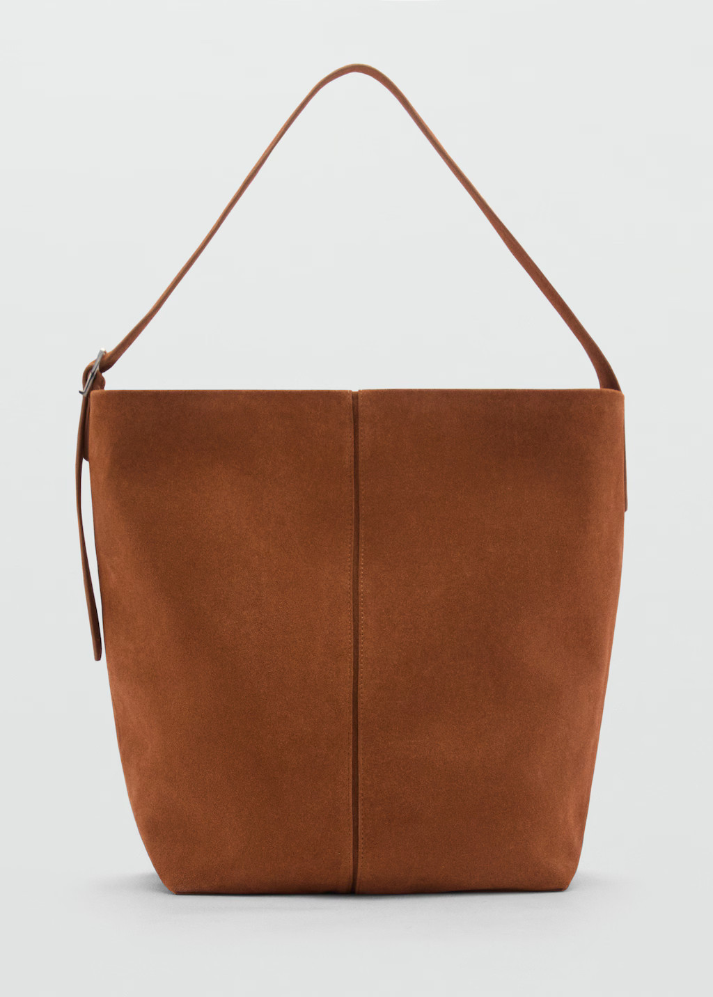 Leather shopper bag - Woman | MANGO USA | MANGO (US)