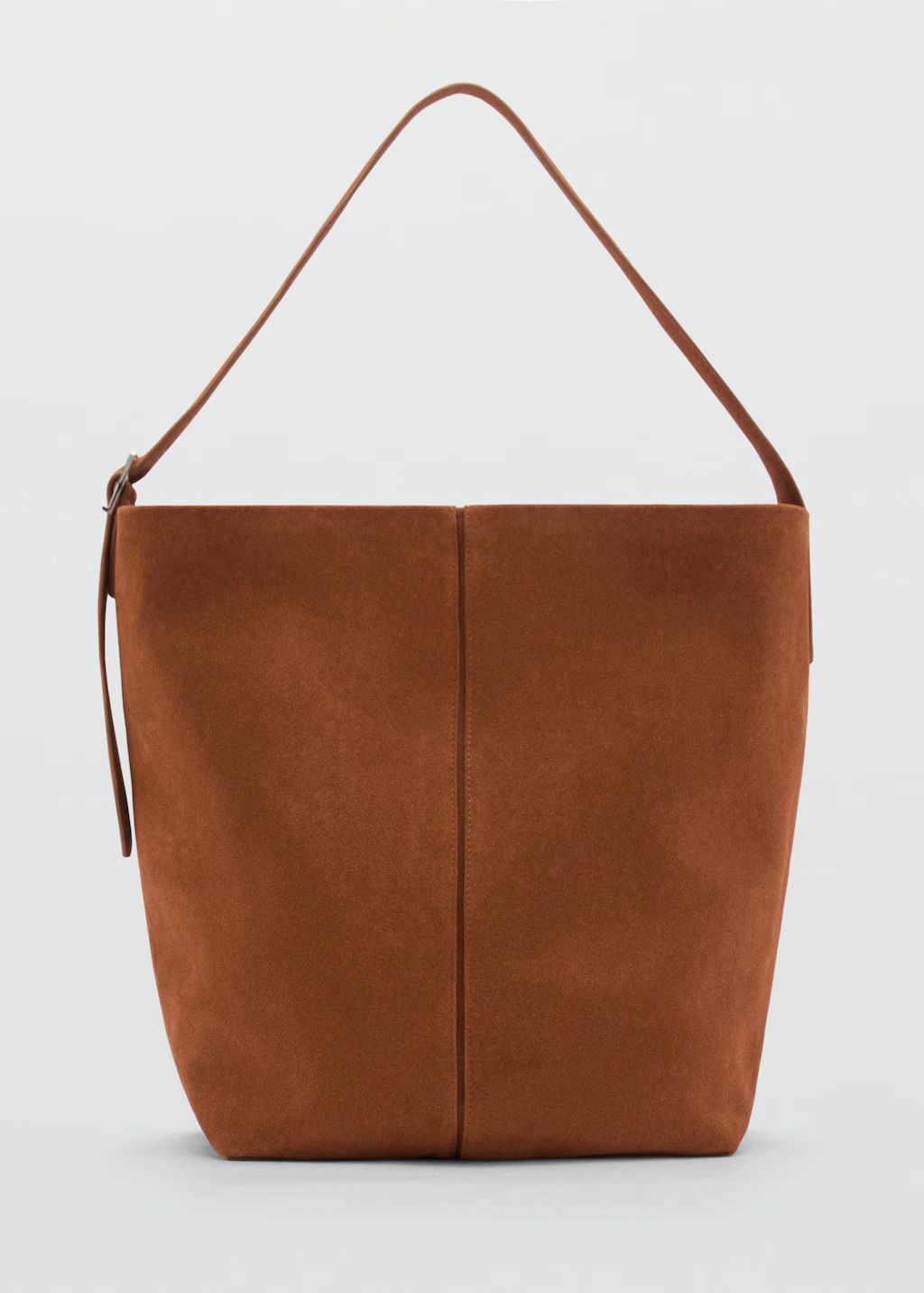 Leather shopper bag - Woman | MANGO USA | MANGO (US)