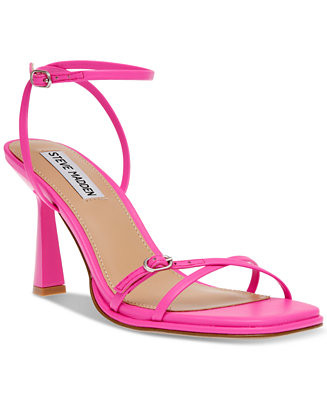 Steve Madden Women's Zarya Strappy Flared-Heel Dress Sandals - Macy's | Macy's