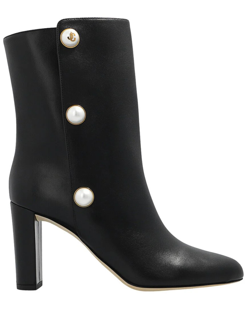 Jimmy Choo Rina 85 Leather Boot | Shop Simon