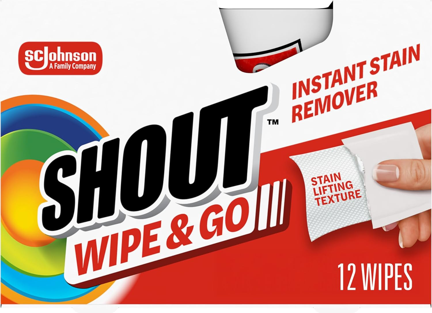 Shout Wipe & Go Instant Stain Remover - 12 CT | Amazon (US)