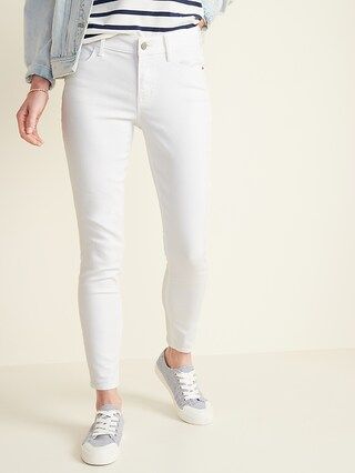 Mid-Rise White Super Skinny Ankle Jeans for Women | Old Navy (US)