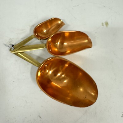 Vintage Copper Measuring Scoops Set of 3: 7oz, 3oz, 2oz BH | eBay US