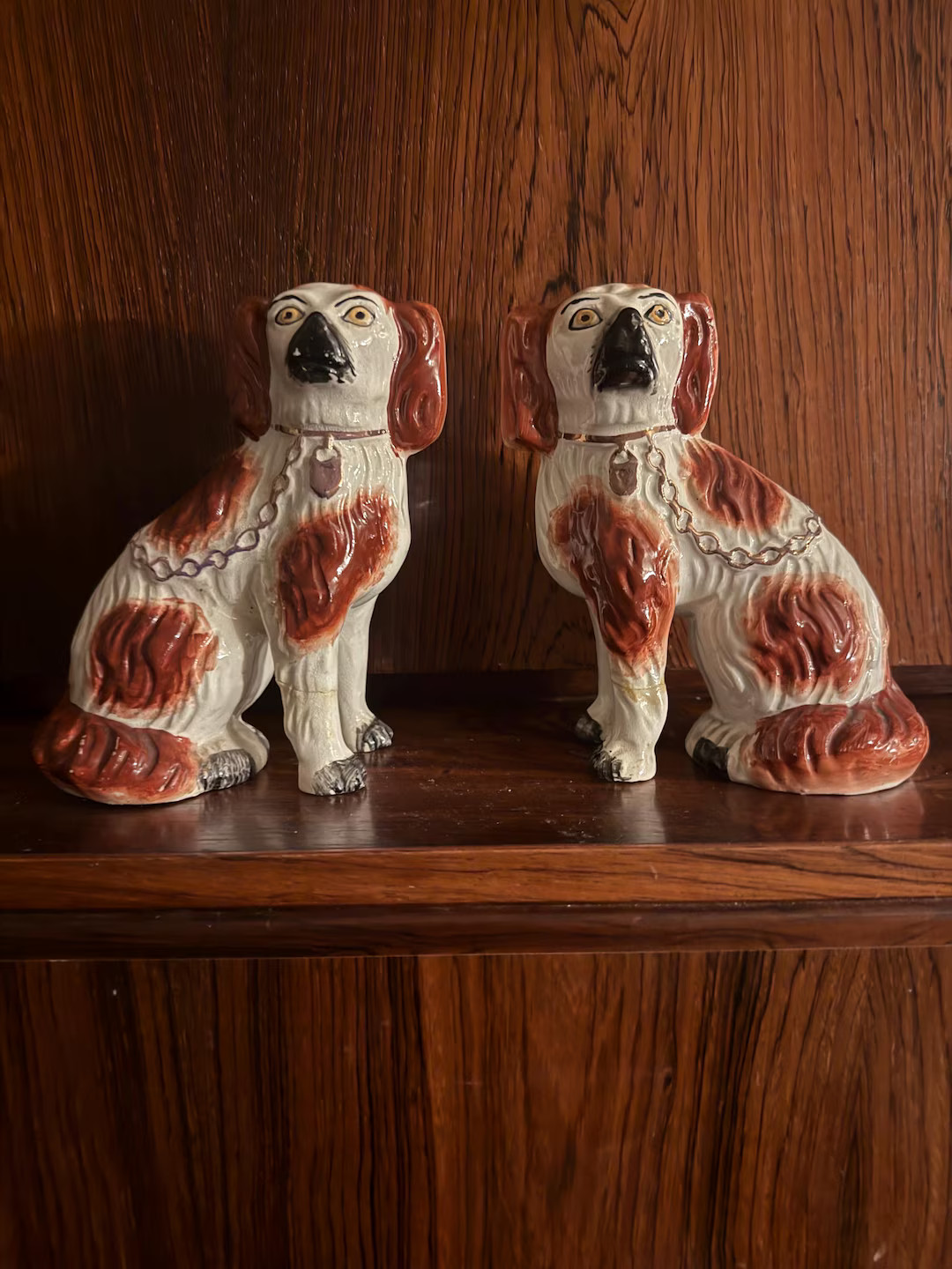 Set of Antique Staffordshire Spaniel Dogs - Etsy | Etsy (US)