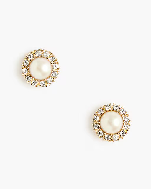 Pearl-effect stud earrings | J.Crew Factory
