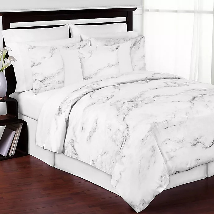 Sweet Jojo Designs Marble Bedding Collection in Black/White | Bed Bath & Beyond