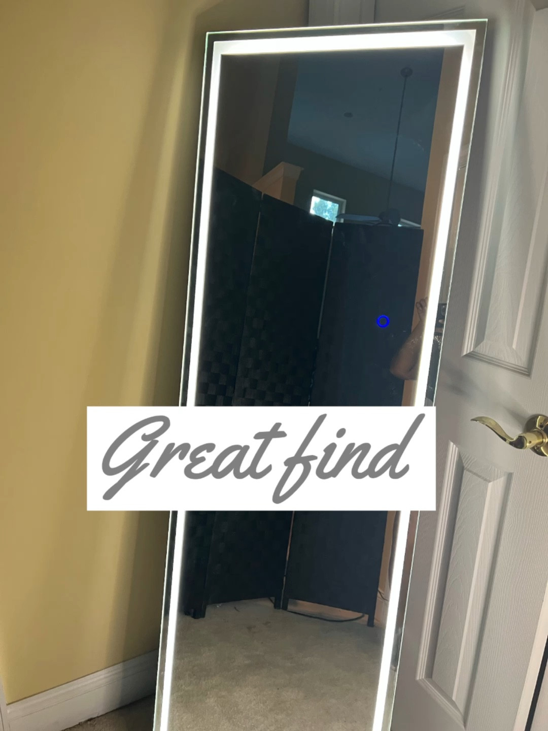 Full Length Mirror with Lights 63"x20", LED Full Body Mirror, Free Standing Lighted Floor Mirror, Wall Mounted Hanging Mirror with Light for Bedroom, Aluminum Frame, Dimming & 3 Color Lighting

#LTKhome #LTKbeauty #LTKVideo