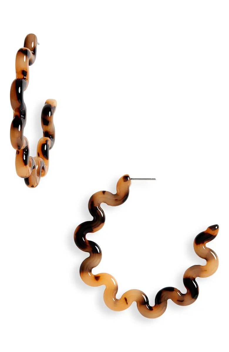 Lele Sadoughi x Atlantic-Pacific Oversize Squiggle Hoop Earrings | Nordstrom | Nordstrom