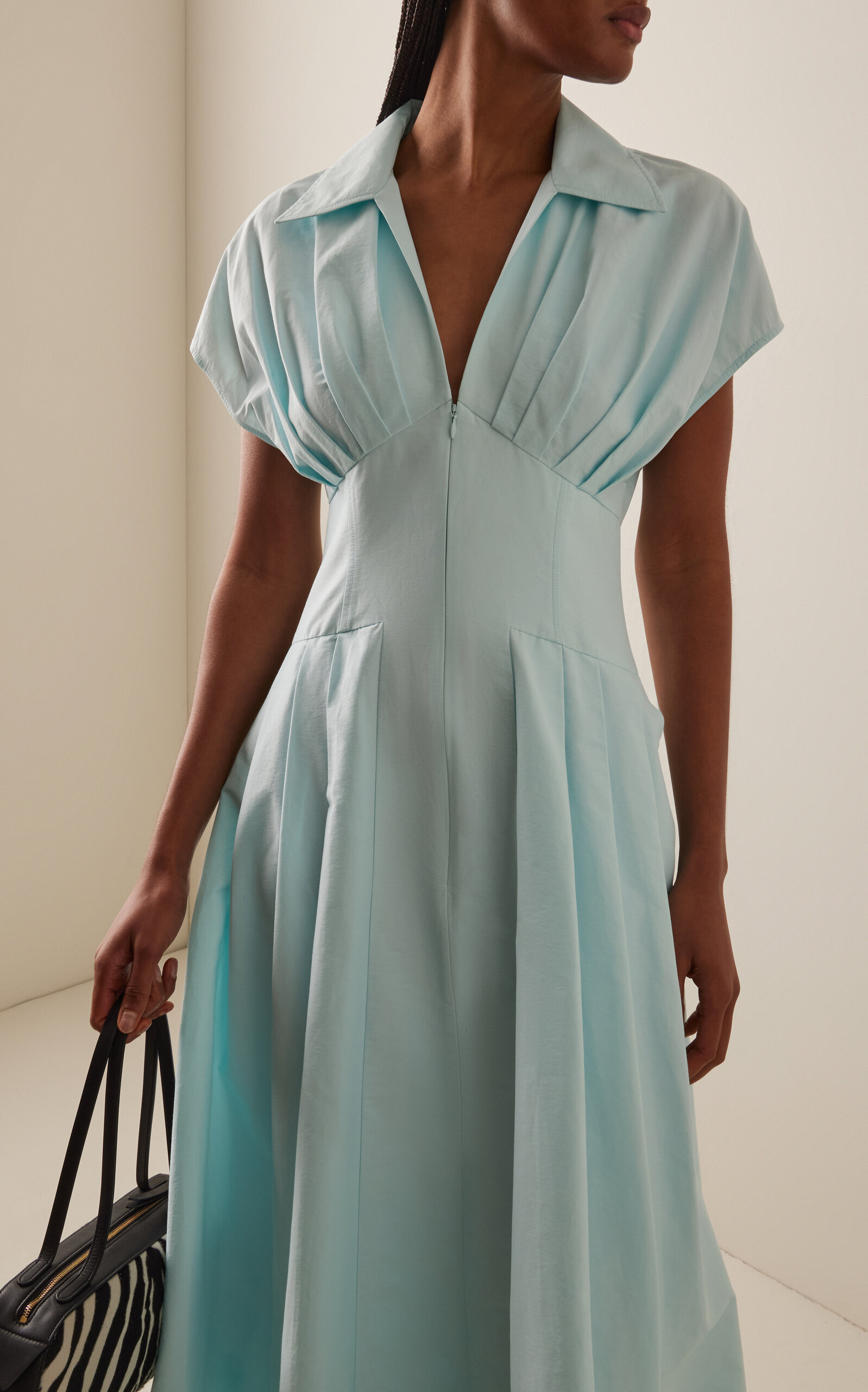 Farlow Cotton Faille Midi Dress | Moda Operandi (Global)