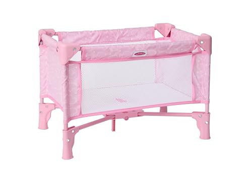 Madame Alexander Pack and Play Crib for Dolls, Pink Hearts | Amazon (US)