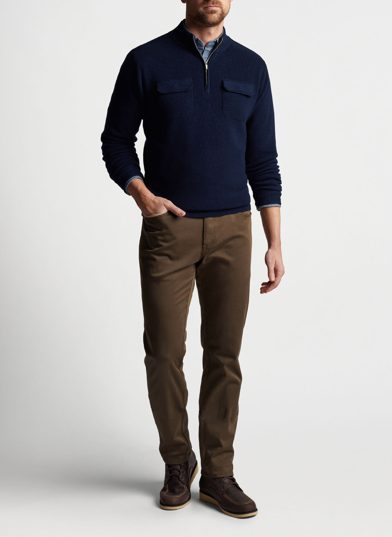 Ravens Quarter-Zip Sweater | Peter Millar