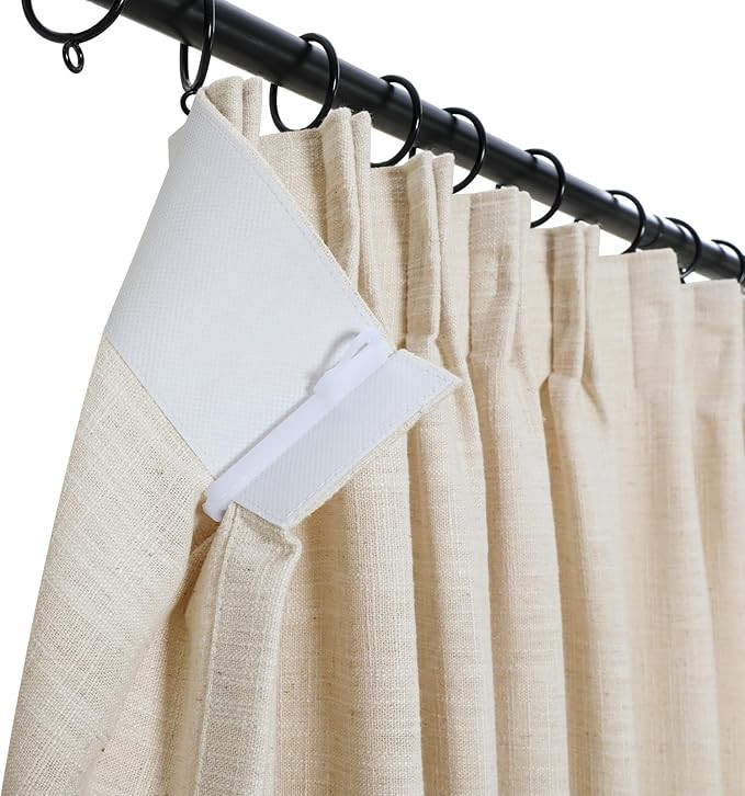 TWOPAGES 52 W x 96 L inch Pinch Pleat Unlined Darkening Drape Faux Linen Curtain Drapery Panel fo... | Amazon (US)