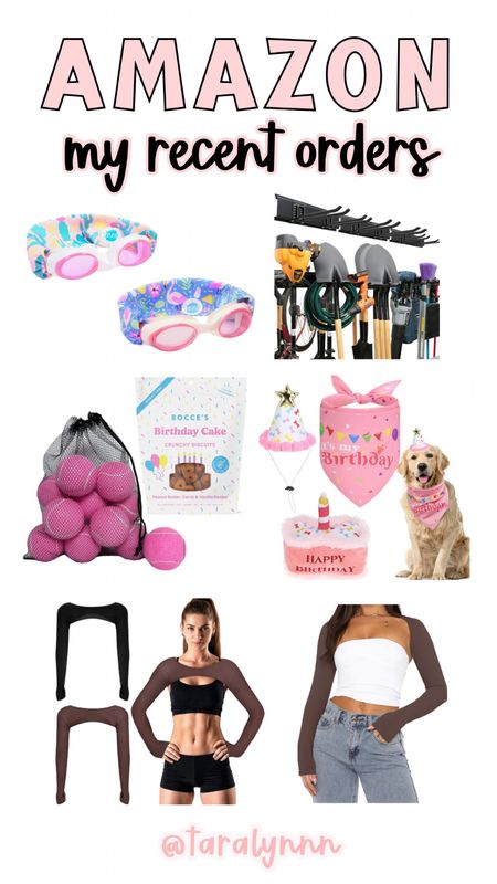 Shop my recent Amazon orders 💖 birthday stuff for Chloe 🐾 swim googles, garage organization and workout outfits for me! 

#amazon #myorders #dog #dogbirthday #birthday #swim #goggles #workout #fitness #garage #organize 

#LTKkids #LTKActive #LTKfamily
