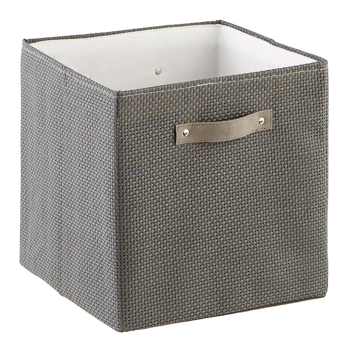 Grey Woven Kiva Storage Cubes | The Container Store