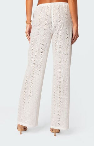 Edikted Lemon Lacey Cotton Pants | PacSun