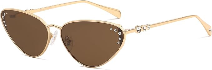 SOJOS Retro Cateye Sunglasses Womens Trendy Narrow UV400 Protection Sun Glasses, Enchantress | Amazon (US)