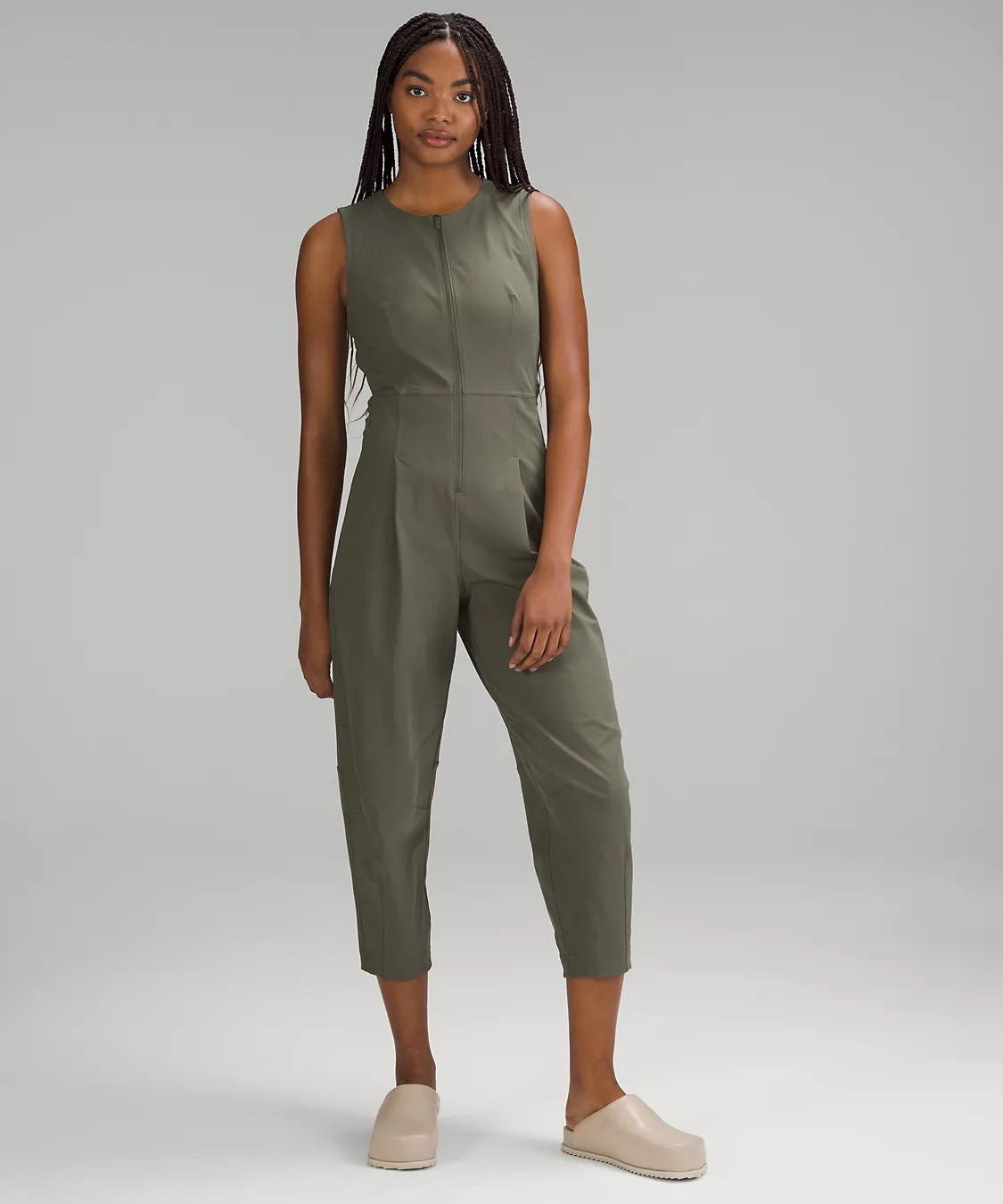 Warpstreme Zip-Front Jumpsuit - Army Green | Lululemon (US)