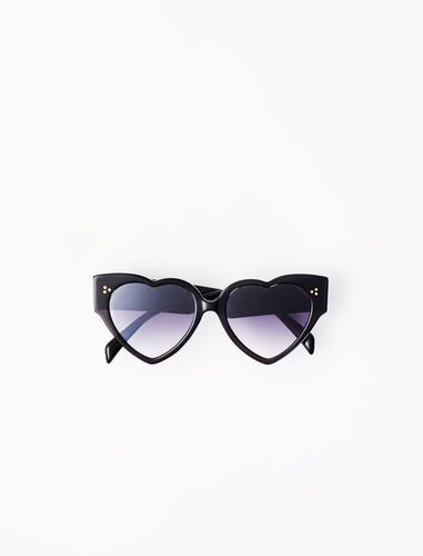Acetate heart-shaped sunglasses | Maje (UK)