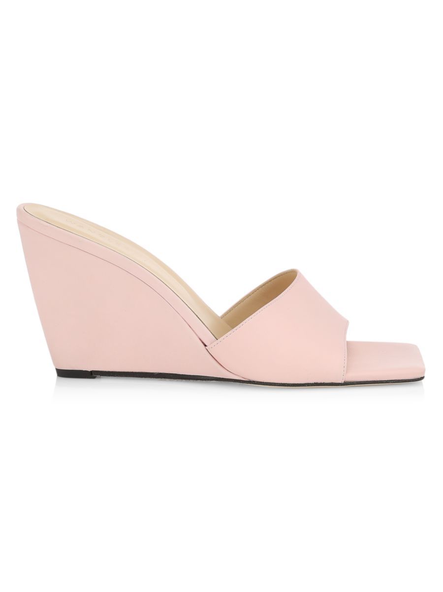 Gaia Leather Wedge Sandals | Saks Fifth Avenue