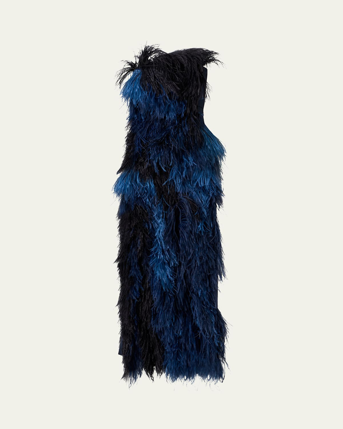 Strapless Ostrich Feather Gown | Bergdorf Goodman