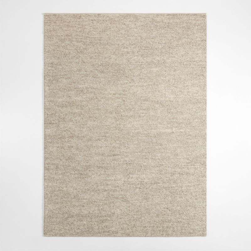 Bruges Pet-Friendly Performance Sweater Knit Silver Area Rug 8'x10' + Reviews | Crate & Barrel | Crate & Barrel