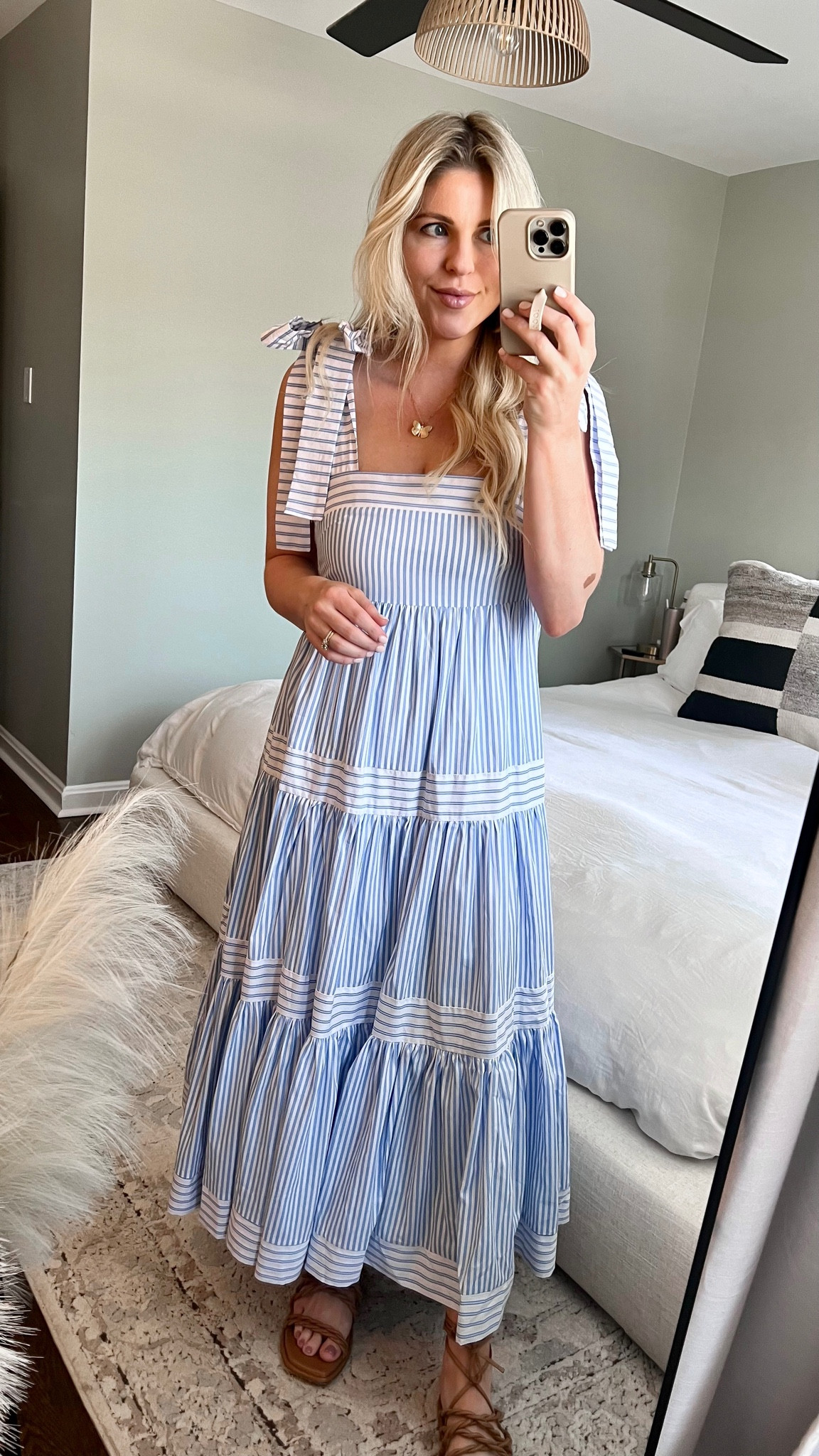 Petal & Pup Striped Blue and White Maxi dress with shoulder ties / perfect for beach, Hampton, baby boy shower 

#LTKbaby #LTKunder100 #LTKtravel