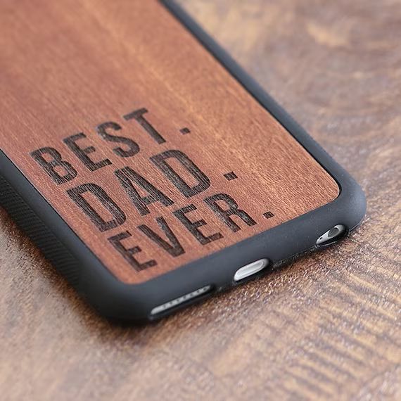 Best Dad Ever Phone Case, Fathers Day Gift iPhone X Case, iPhone 7 / 12 / XR Wood Case | Etsy (US)