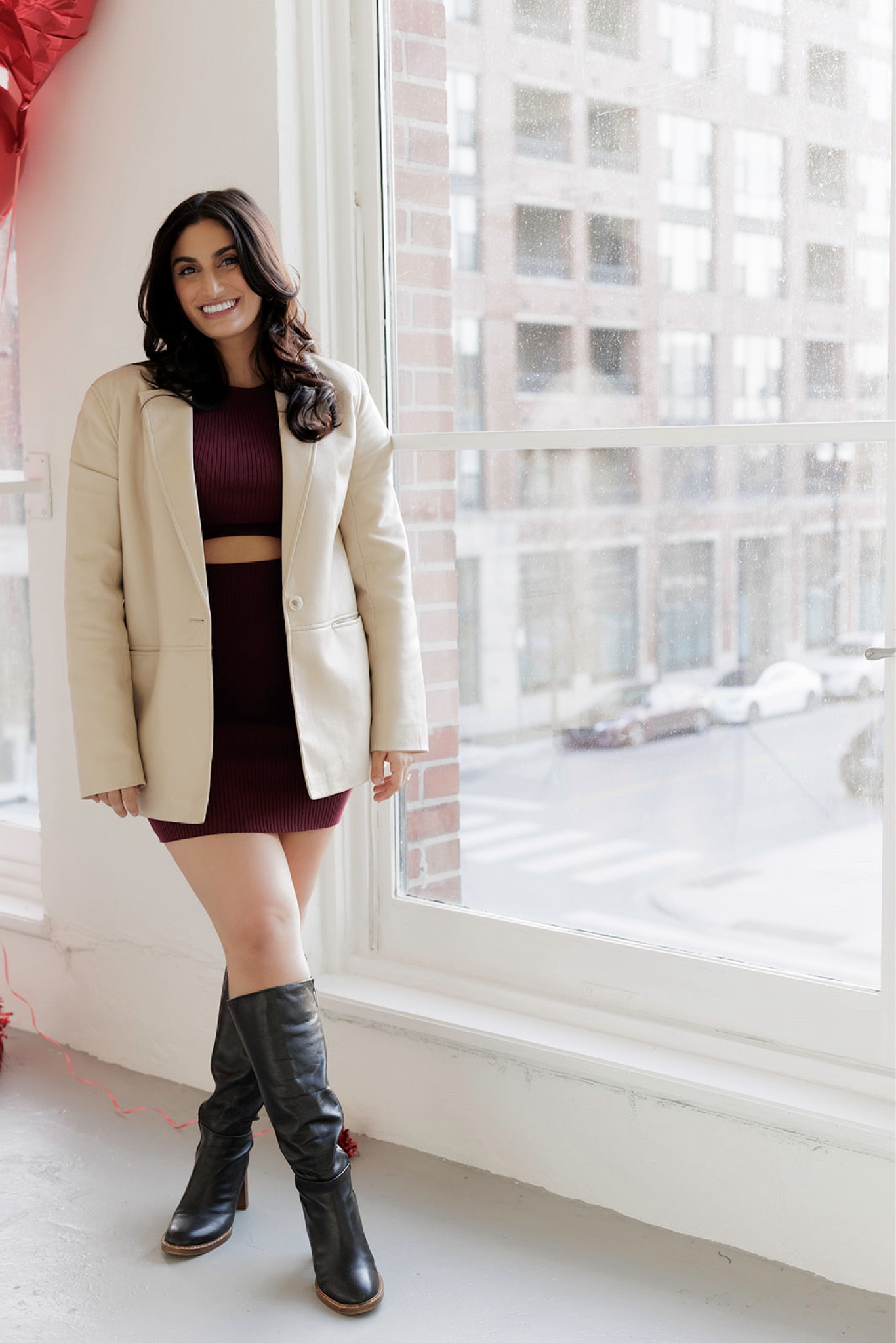 Business casual on the weekend with an edge!
Leather cream blazer, cut out dress and knee high boots 🫶🏼

#LTKShoeCrush #LTKWorkwear #LTKStyleTip