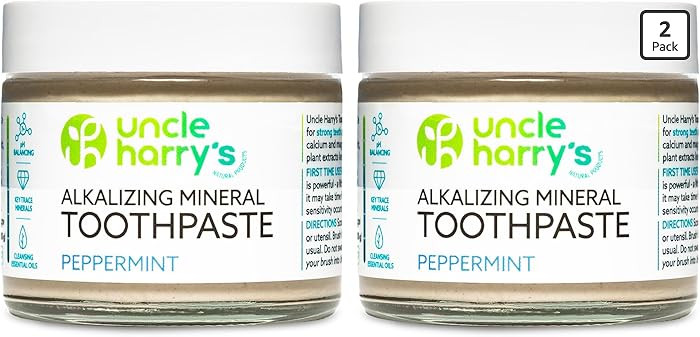 Uncle Harry's Peppermint Remineralizing Toothpaste | Natural Whitening Tooth Paste Freshens Breat... | Amazon (US)
