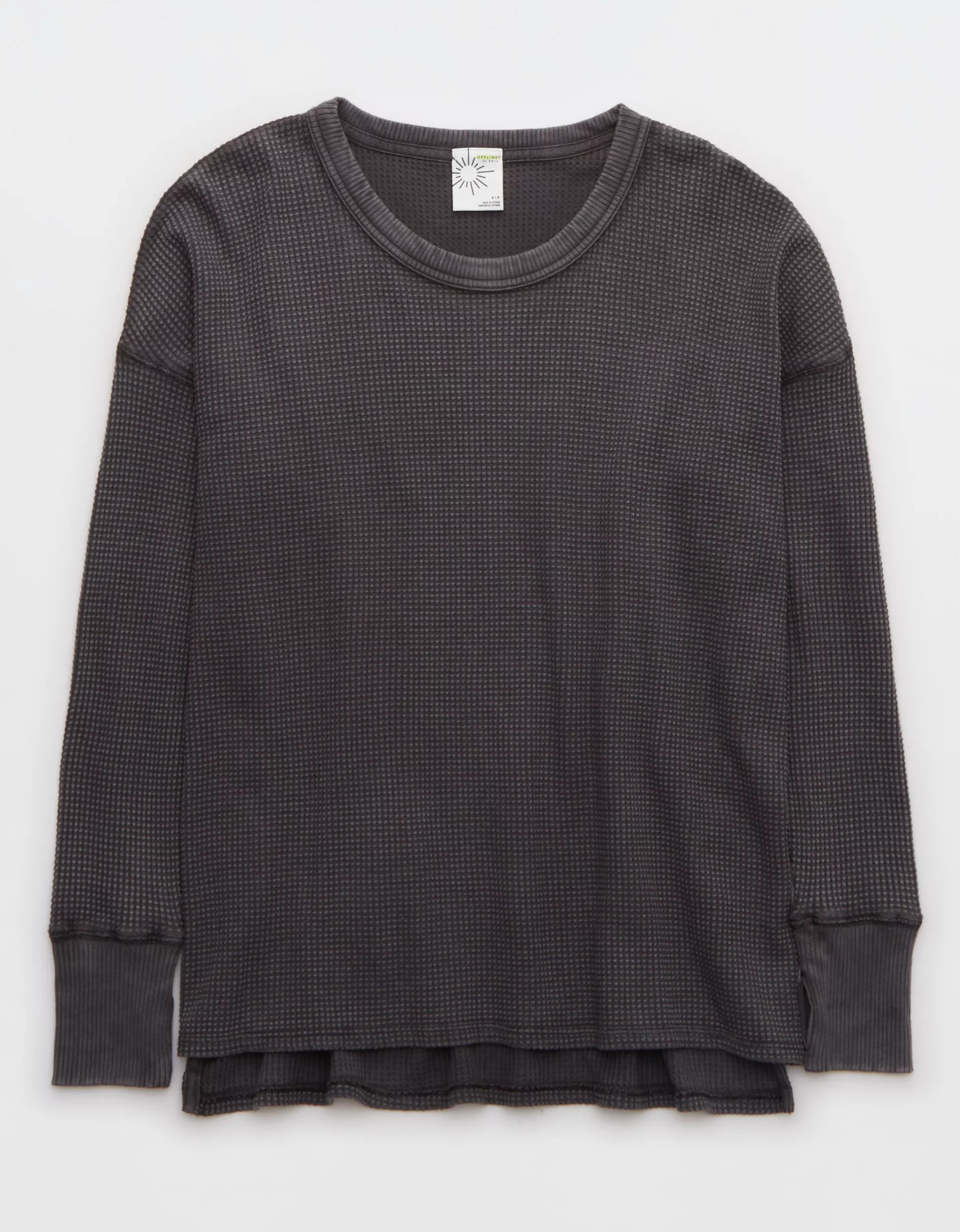 OFFLINE By Aerie Wow! Waffle Long Sleeve T-Shirt | Aerie