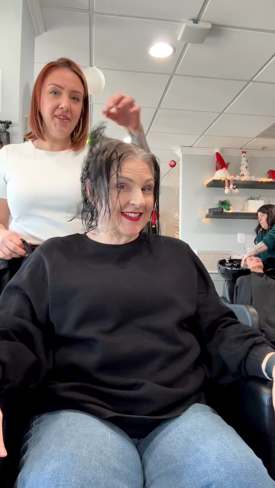 Update: I did it ✂️✨
Three months of growth. A lot of second-guessing. One deep breath in the salon chair.

This isn’t just a haircut — it’s a release.
Letting go of the “just cover it for now” voice.
Choosing ease over upkeep.
Choosing me over expectations.

If you’re on the fence about going gray, let this be your sign that the other side can feel lighter, freer, and way more you 🤍

#GoingGray
#GrayHairJourney
#GrayHairOver50
#Over50Style
#GrayIsBeautiful

#LTKBeauty #LTKselfcare #LTKOver40