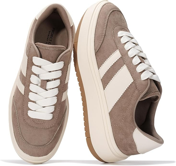 Project Cloud Platform Sneakers for Women - Lightweight Memory Foam Insole Womens Sneakers - Non-... | Amazon (US)