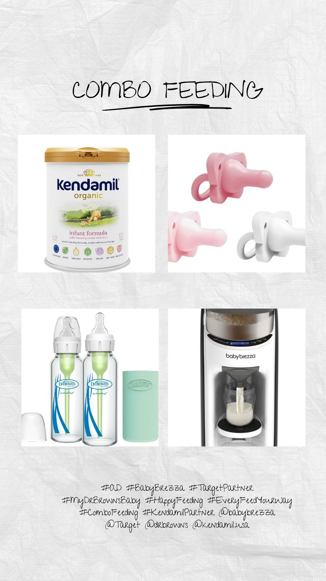 #ad Here are some of our combo feeding favorites! Combo feeding may seem intimidating at first, but it's been going really well for us!! #BabyBrezza #TargetPartner #MyDrBrownsBaby #HappyFeeding #EveryFeedYourWay #ComboFeeding #KendamilPartner @babybrezza
@Target@drbrowns@kendamil.usa